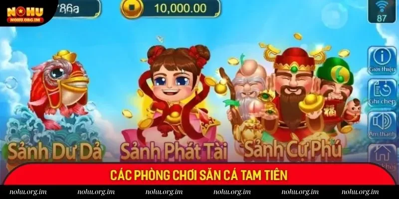 Các phòng chơi săn cá Gods Slash Fish thú vị
