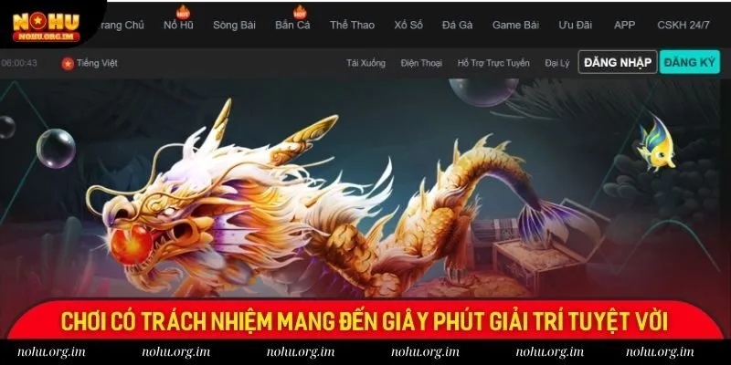 Chơi có trách nhiệm mang đến giây phút giải trí tuyệt vời