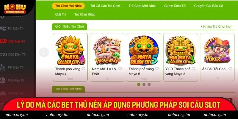 Lý do mà các bet thủ nên áp dụng phương pháp soi cầu slot