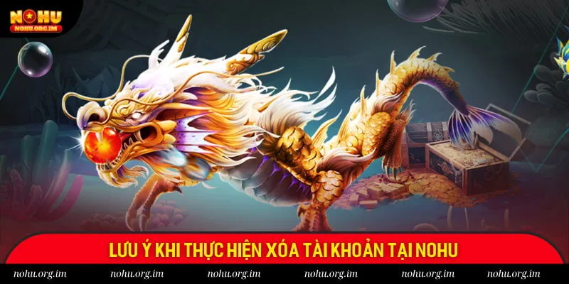 Lưu ý khi thực hiện xóa tài khoản tại Nohu